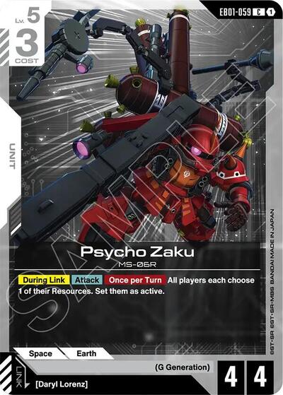 Psycho Zaku - Eternal Nexus Gundam spoiler