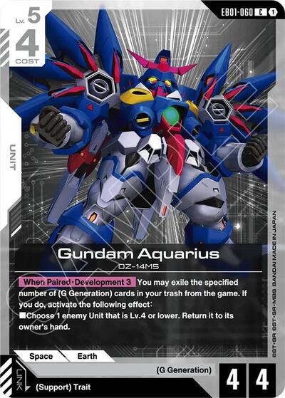 Gundam Aquarius - Eternal Nexus Gundam spoiler