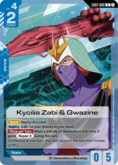 Kycilia Zabi & Gwazine - Eternal Nexus Gundam spoiler