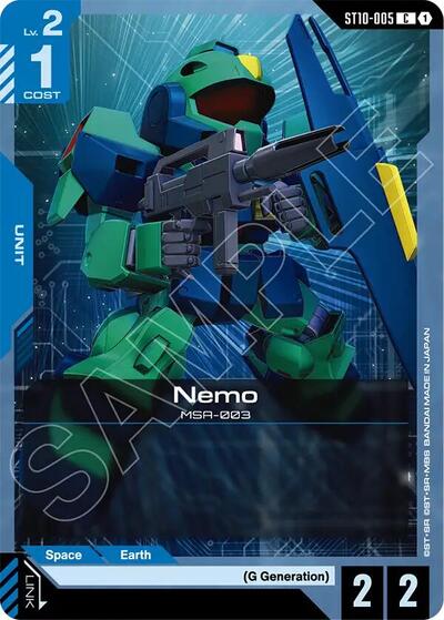 Nemo - Starter Deck 10: Generation Pulse Gundam spoiler