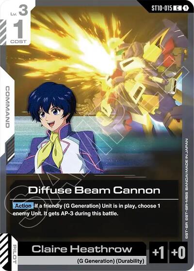 Diffuse Beam Cannon - Starter Deck 10: Generation Pulse Gundam spoiler
