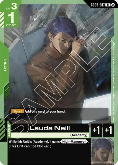 Lauda Neill - Freedom Ascension Gundam spoiler
