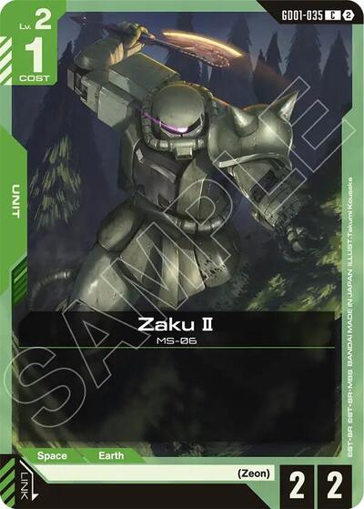 Zaku II - Deck Build Box Freedom Ascension Gundam spoiler