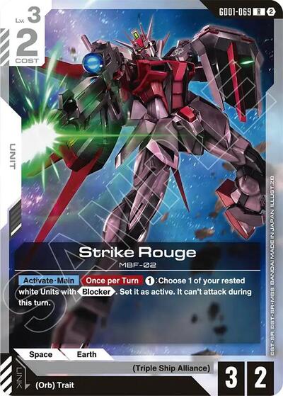Strike Rouge - Deck Build Box Freedom Ascension Gundam spoiler