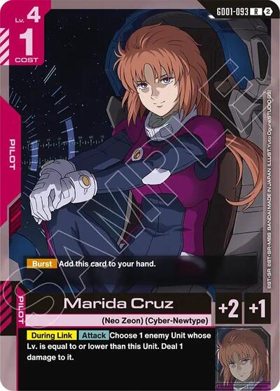 Marida Cruz - Deck Build Box Freedom Ascension Gundam spoiler