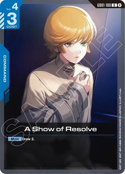 A Show of Resolve - Deck Build Box Freedom Ascension Gundam spoiler