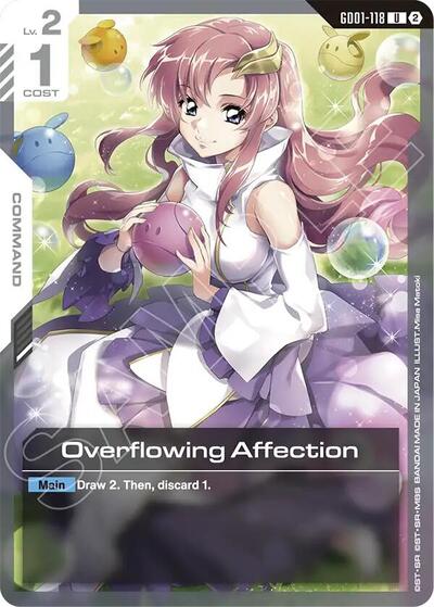 Overflowing Affection - Deck Build Box Freedom Ascension Gundam spoiler