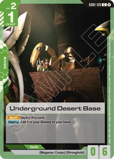Underground Desert Base - Deck Build Box Freedom Ascension Gundam spoiler