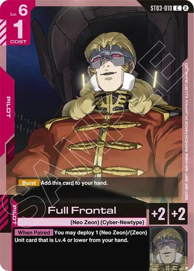 Full Frontal - Deck Build Box Freedom Ascension Gundam spoiler