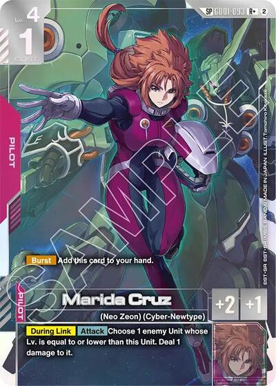 Marida Cruz (R+) (SP) - Freedom Ascension Gundam spoiler