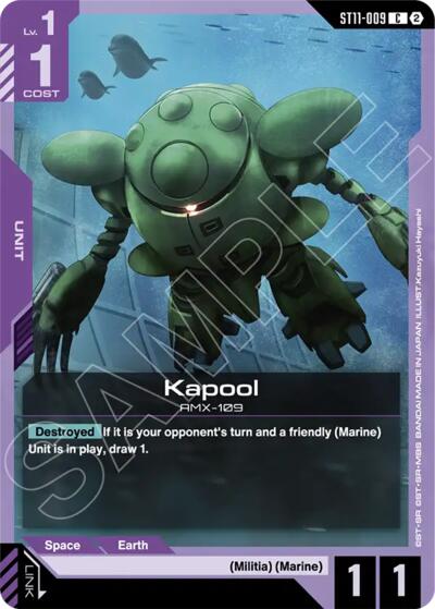 Kapool - Starter Deck 11: Aquatic Assault Gundam spoiler