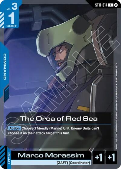 The Orca of Red Sea - Starter Deck 11: Aquatic Assault Gundam spoiler