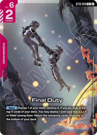 Final Duty (C+)