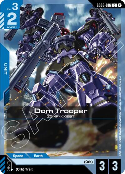 Dom Trooper - Stardust Trails Gundam spoiler