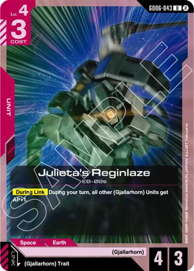 Julieta's Reginlaze - Stardust Trails Gundam spoiler