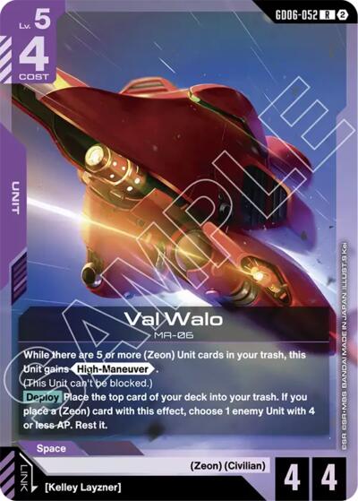 Val Walo - Stardust Trails Gundam spoiler