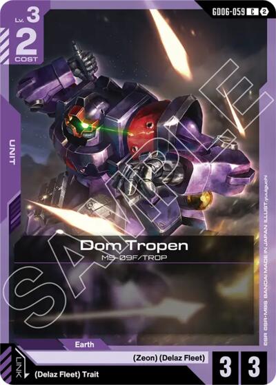 Dom Tropen - Stardust Trails Gundam spoiler