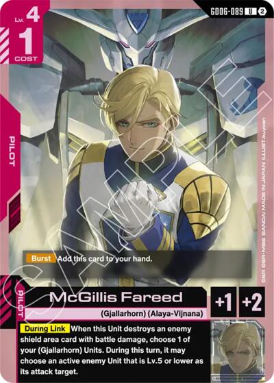 McGillis Fareed - Stardust Trails Gundam spoiler