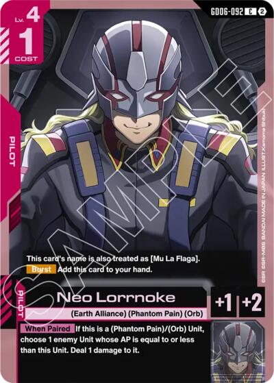 Neo Lorrnoke - Stardust Trails Gundam spoiler