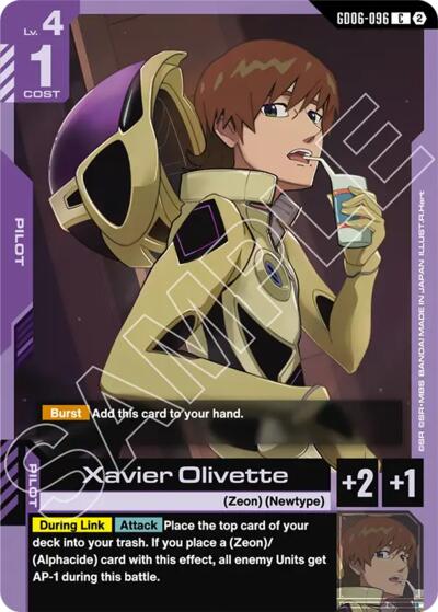 Xavier Olivette - Stardust Trails Gundam spoiler