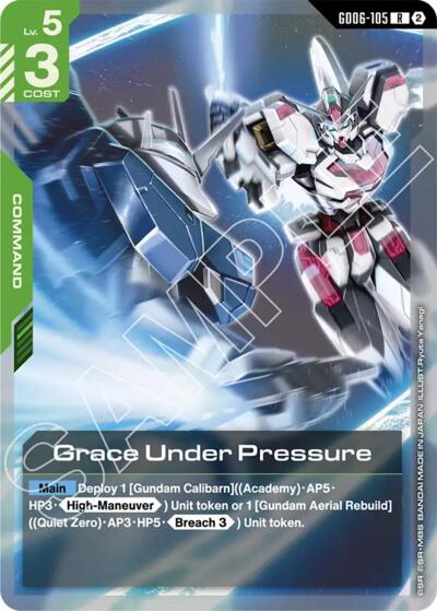 Grace Under Pressure - Stardust Trails Gundam spoiler