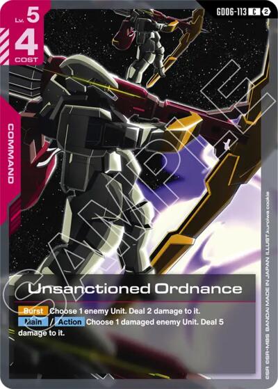 Unsanctioned Ordnance - Stardust Trails Gundam spoiler