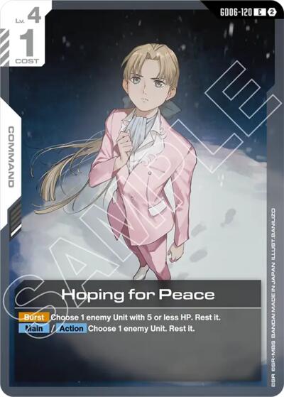 Hoping for Peace - Stardust Trails Gundam spoiler